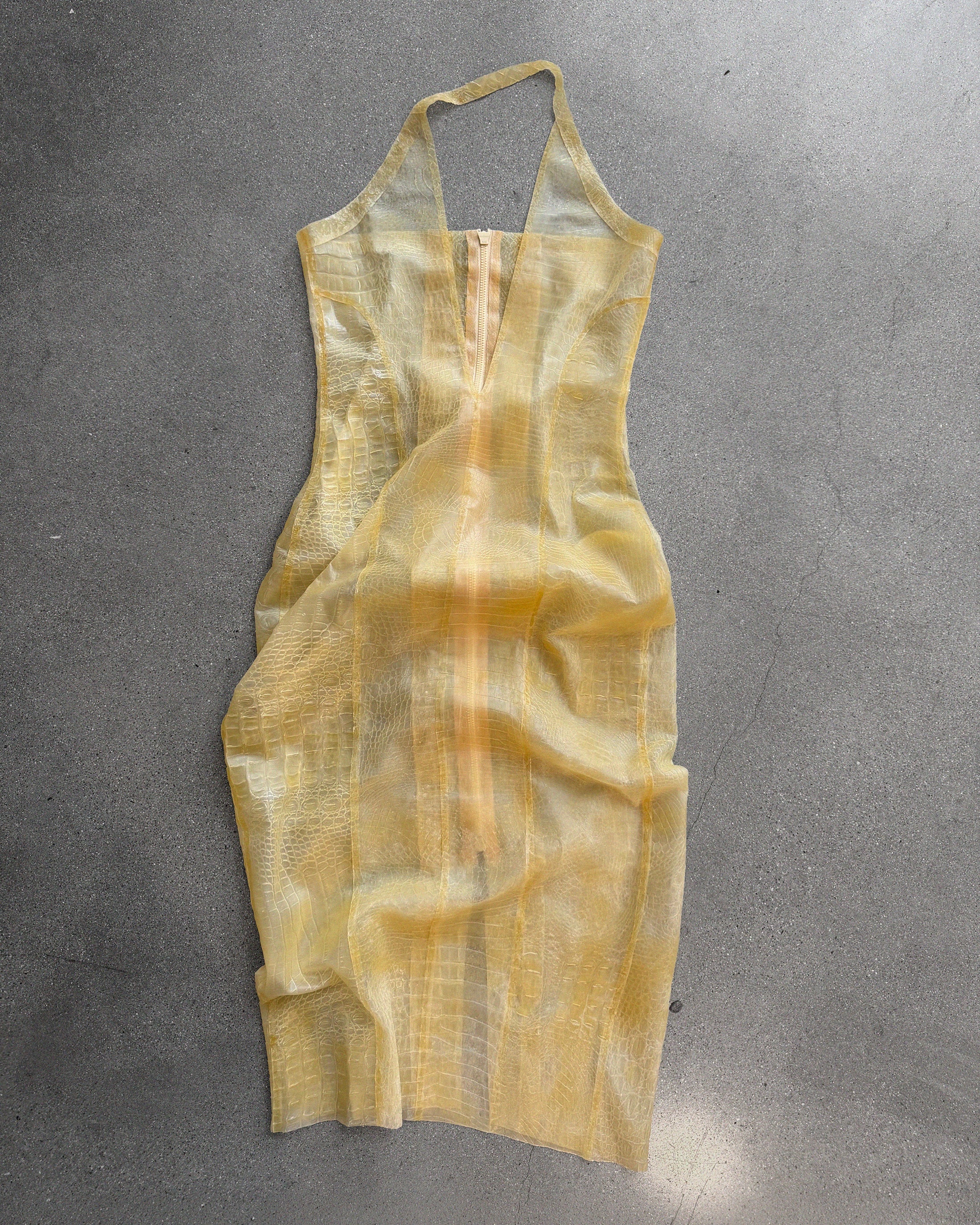 LATEX CROC DRESS