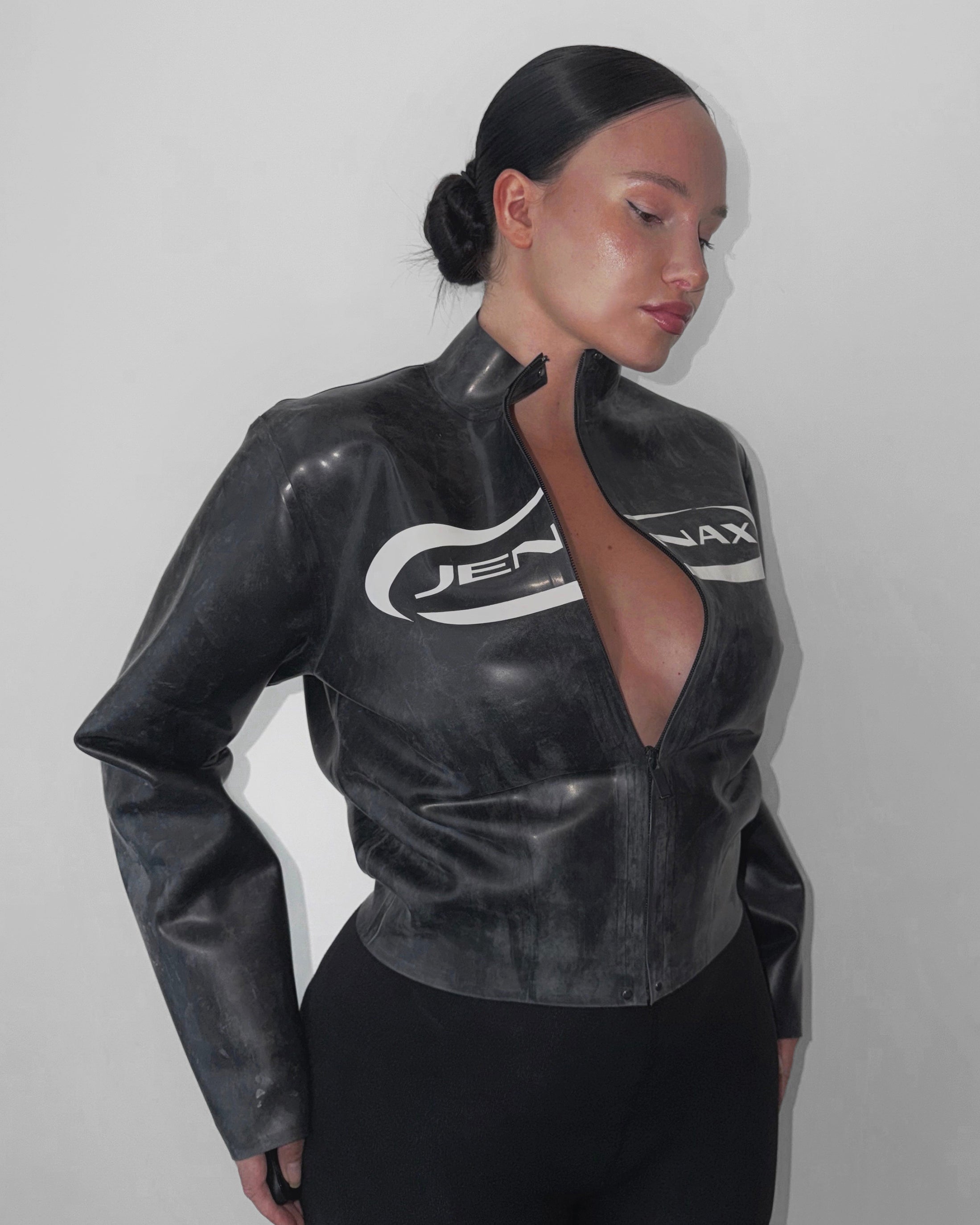 LATEX DUSTED JACKET